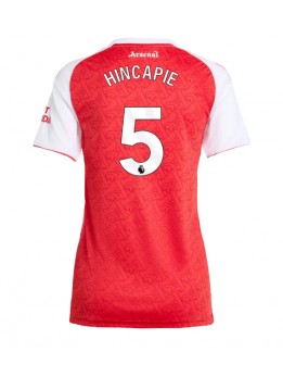 Billige Arsenal Piero Hincapie #5 Hjemmedrakt Dame 2025-26 Kortermet